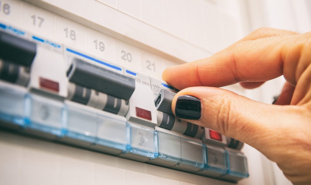 Zekeringkast van een elektrische installatie